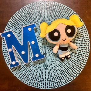 Powerpuff Girls Bubbles 6-7” Plush Cartoon Network Toy Factory; Pre-owned